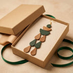 Leather Drop Earrings: Long Teardrop Dangle, Custom Jewelry